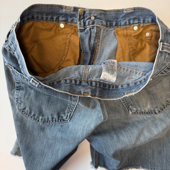 Carhartt Denim Cutoff Shorts from Men's Size 34 Jeans Medium Wash Carhartt - Picture 8 of 16